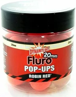 Dynamite Baits Fluro Pop-Ups Robin Red 20mm