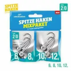 Lieblingsköder Mixpakket Spitze Haken #2 6,8,10, En 12Gr