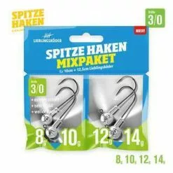 Lieblingsköder Mixpakket Spitze Haken #3 8,10, 12, En 14Gr